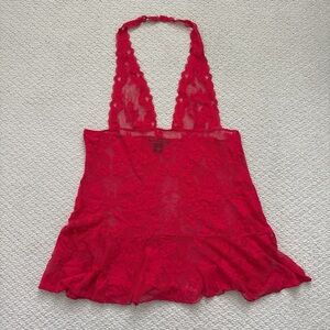 Victoria secret lace halter slip